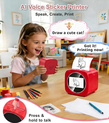 Mini Portable AI Printer