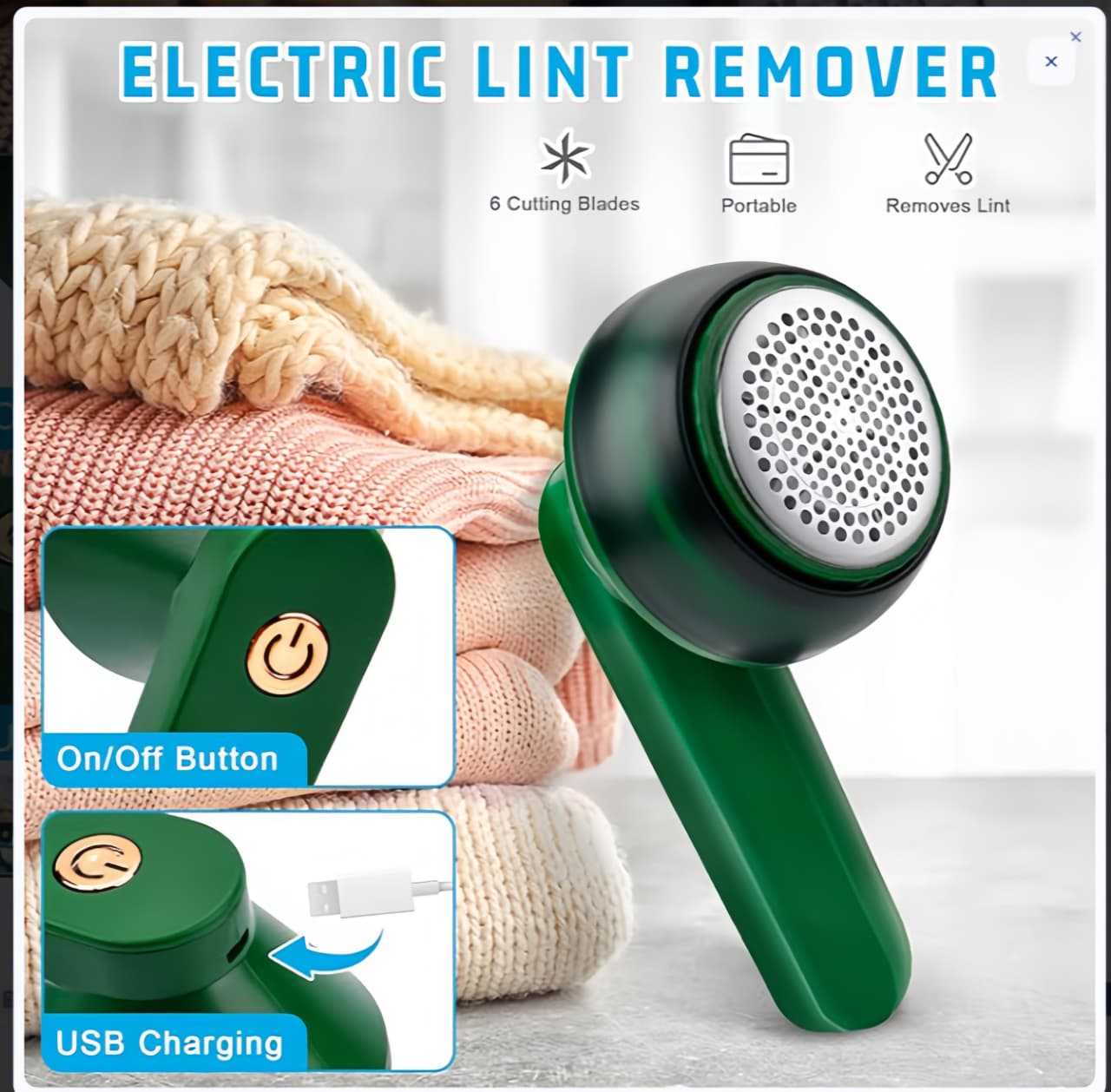Rechargeable Lint Remover