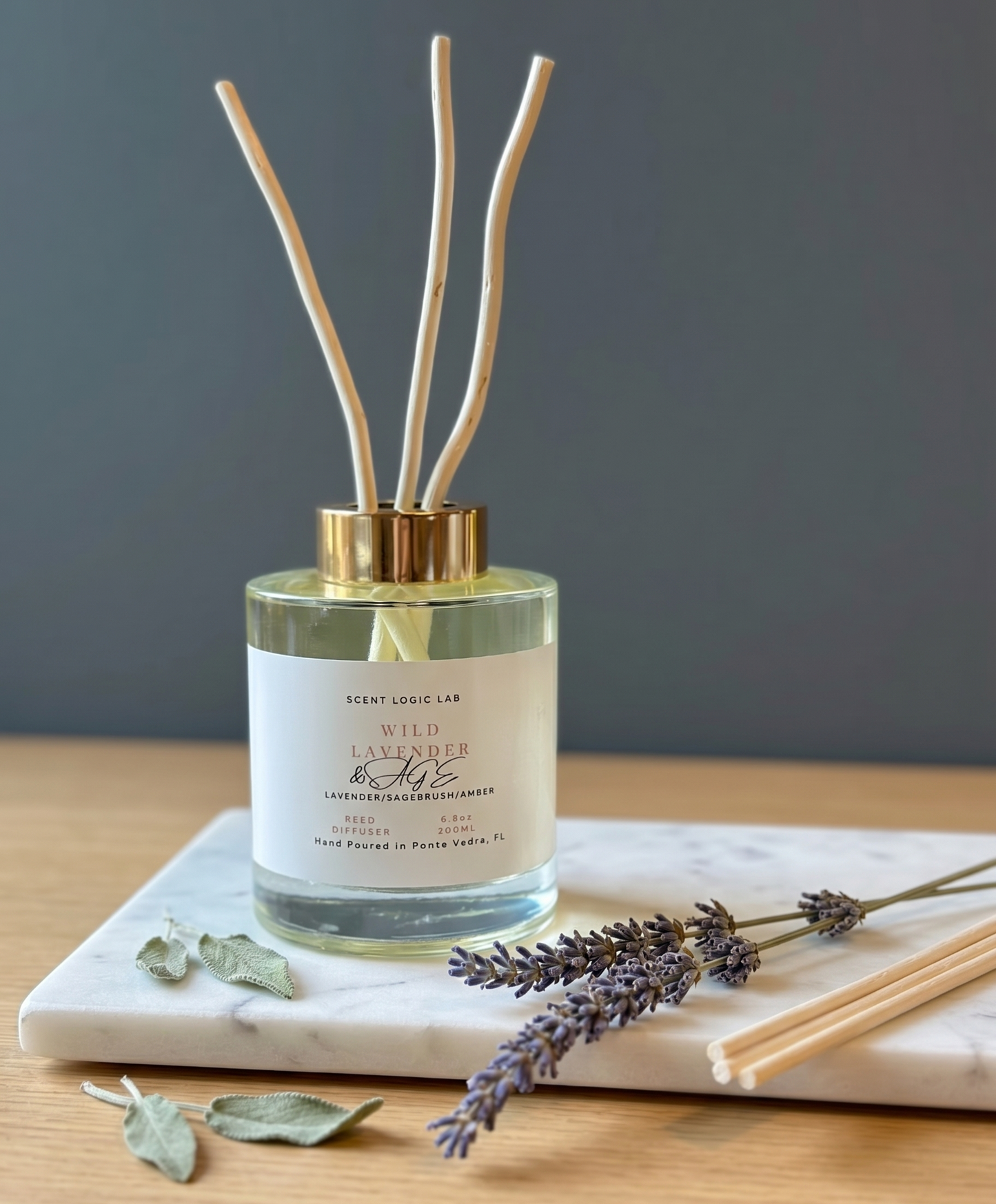 Wild Lavender Reed Diffuser – 100ml & 200ml | Hand-Poured Aroma for Home or Office