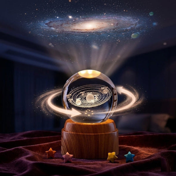 Crystal ball night light from Premium Lifestyle Products, glowing softly as a home decor candle and diffuser accessory.