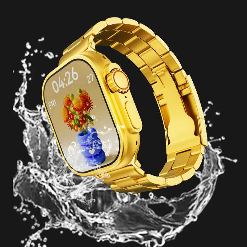 Gold Ultra Watch by Premium Lifestyle Products, stylish men's jewelry with a sleek gold band and modern design.