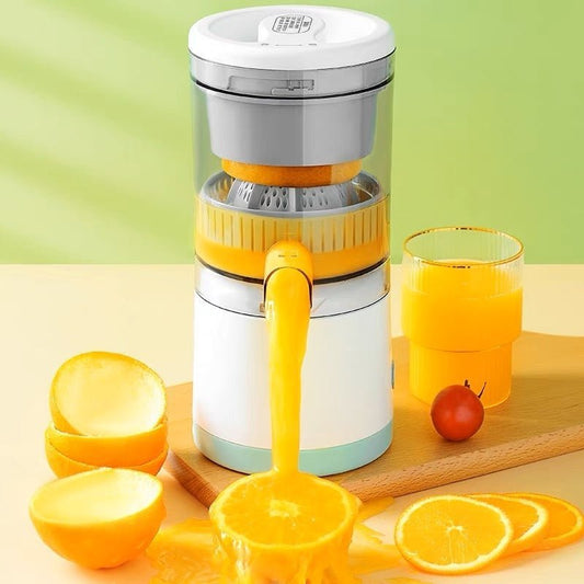 Portable citrus squeezer and presser by Premium Lifestyle Products, compact kitchen tool for fresh juice extraction.